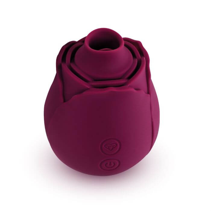 Skins Rose Buddies Rose Flutterz Clitoral Stimulator in Crimson Color