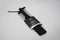 Sei Mio Tyre Spanking Paddle Large Black with textured surface and packaging, ideal for stylish spanking enthusiasts.