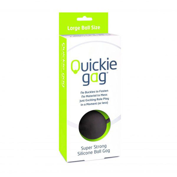 QUICKIE BALL GAG BLACK LARGE-0