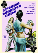 Classic adult playing card featuring retro art of 'Swedish Sorority Girls,' showcasing vintage pin-up style design.