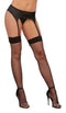 Dream Girl Lingerie Back Seam Thigh High Stockings Black One Size from Dreamgirl at $7.99