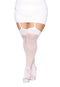 SHEER THIGH HIGH BRIDE SEQUIN BACK WHITE Q/S-0