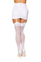 SHEER THIGH HIGHS BRIDE SEQUIN BACK WHITE O/S-1
