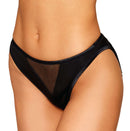 HEART BACK PANTY W/ FRINGE BLACK MEDIUM-1