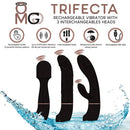 Doctor Love Trifecta Rechargeable Vibrator with 3 Interchangeable Heads Black at $99.99
