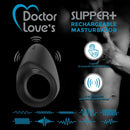 Doctor Love Rechargeable Vibrating Cock Ring Black at $27.99