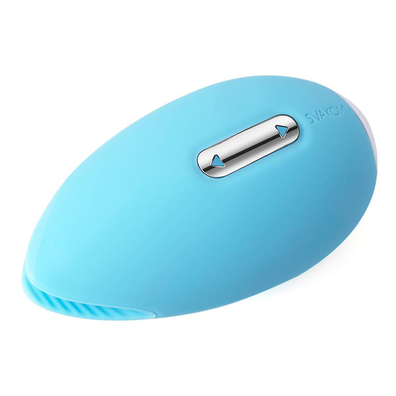 SVAKOM SVAKOM Candy 3-function Rechargeable Silicone Massager with Moving Lips Pale Blue at $49.99