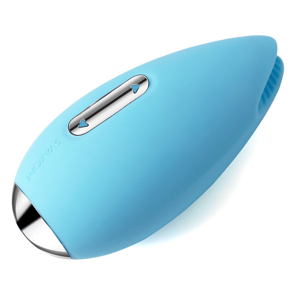 SVAKOM SVAKOM Candy 3-function Rechargeable Silicone Massager with Moving Lips Pale Blue at $49.99