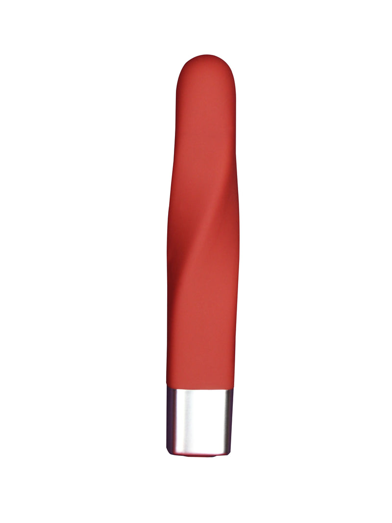 EDONISTA LAYLA TWIST BULLET SILICONE VIBE RED-0