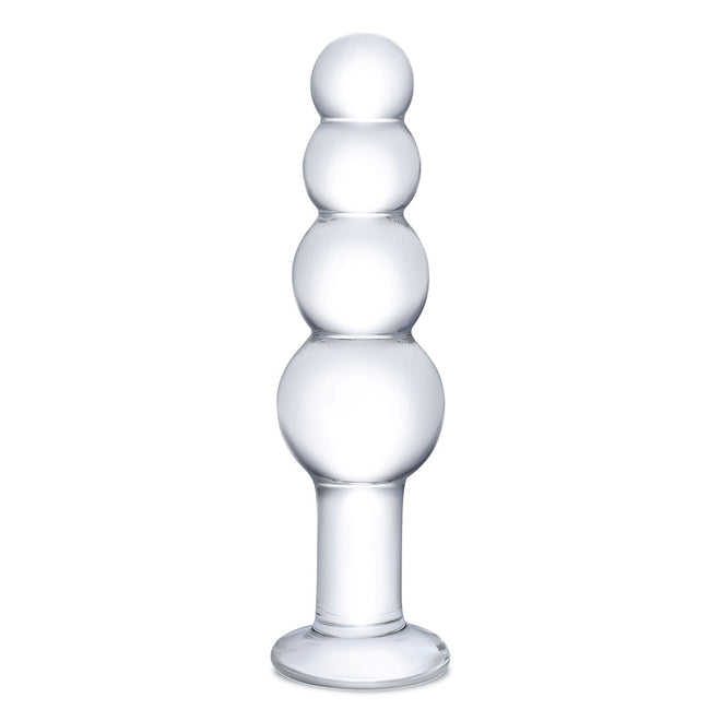 Electric / Hustler Lingerie Glas 7.25 inches Glass Beaded Butt Plug at $44.99