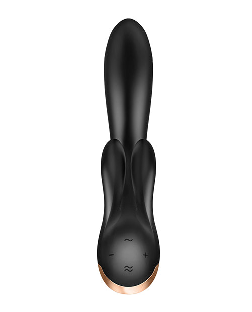 Satisfyer Double Flex Black Rabbit Style Vibrator