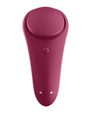 Satisfyer Satisfyer Sexy Secret Panty Vibrator Wine Red at $49.99