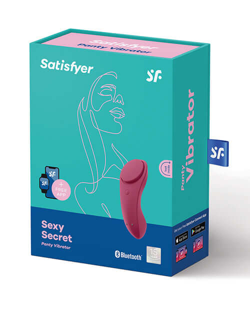 Satisfyer Satisfyer Sexy Secret Panty Vibrator Wine Red at $49.99