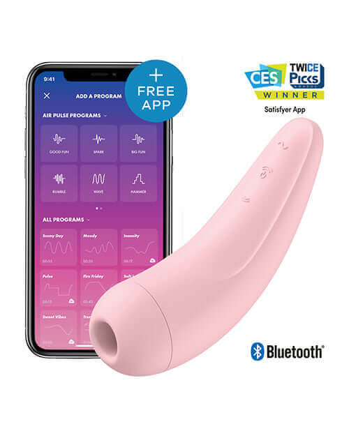 Satisfyer Satisfyer Curvy 2+ Pink Vibrator with App at $44.99
