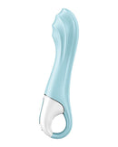 Satisfyer Air Pump Vibrator 5 Plus Blue Inflatable G-Spot with innovative design and connect app for exciting stimulation.