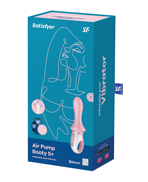 Satisfyer Air Pump Booty 5 Plus Light Red Inflatable Anal Vibrator