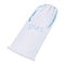 Glas branded white storage bag with blue strings for glass dildo