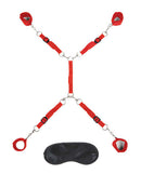 LUX FETISH 7 PC BED SPREADER RED-1