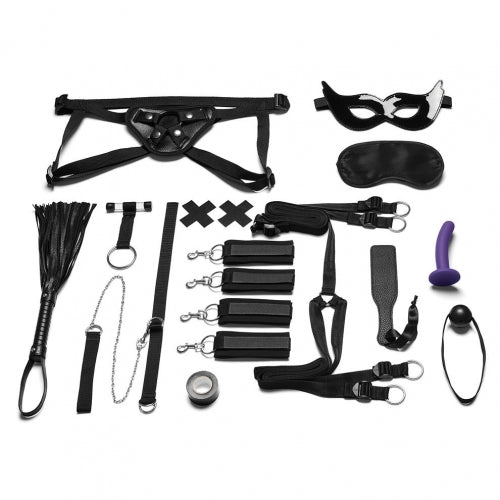 Electric / Hustler Lingerie Everything You Need Bondage In A Box 12 Piece Bedspreader Set at $109.99