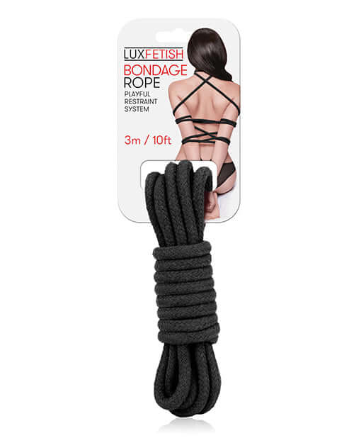 LUX FETISH BONDAGE ROPE 3M BLACK-0