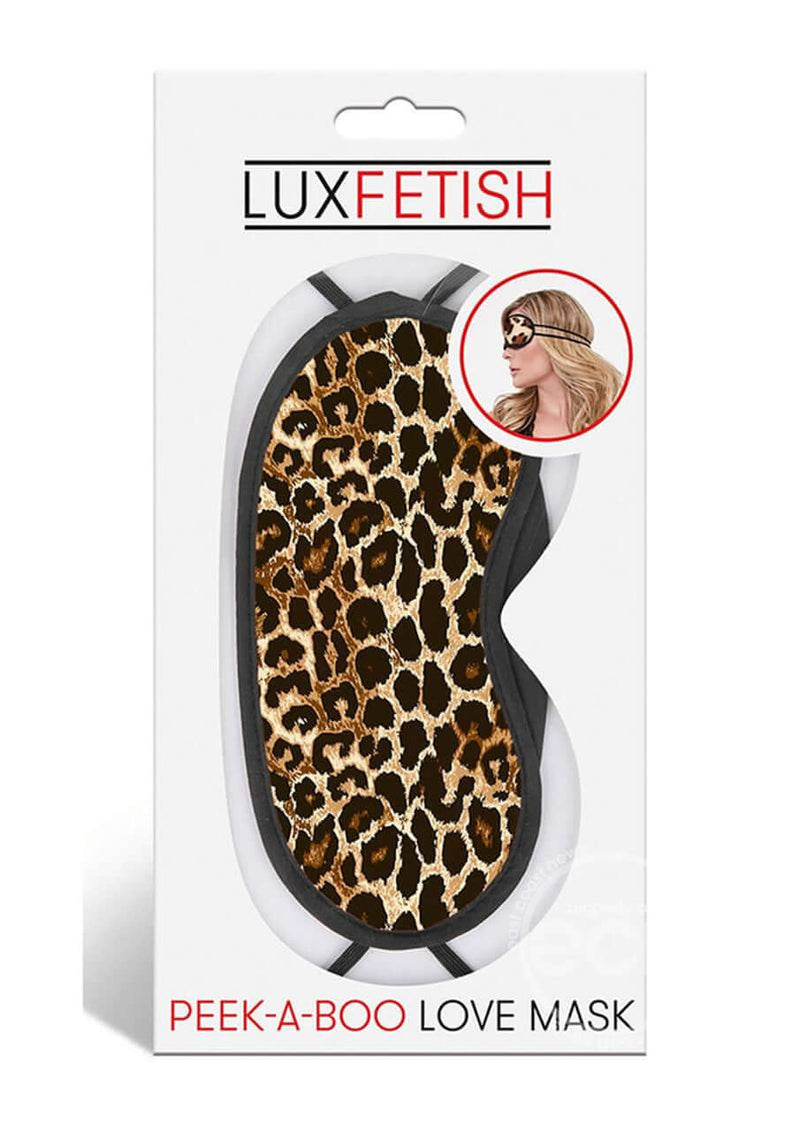 LUX FETISH PEEK-A-BOO LOVE MASK LEOPARD-0