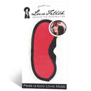 Electric / Hustler Lingerie Lux Fetish Peek A Boo Love Mask Red at $7.99