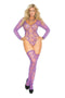 Elegant Moments Lingerie LONG SLEEVE TEDDY W/ THIGH HIGHS QUEEN at $12.99