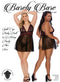 BARELY BARE SPLIT CUP BABY DOLL & G-STRING PANTY Q/S-3