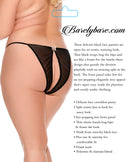 BARELY BARE LACE OPEN BACK PANTY Q/S-3