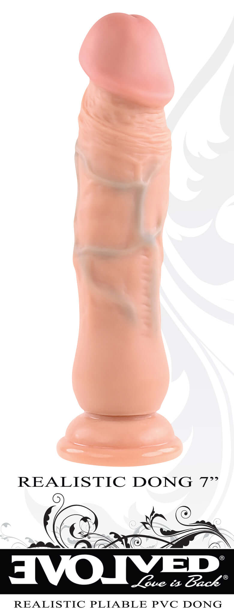 Evolved Novelties Realistic Dong 7 inches Light Skin Tone Beige at $27.99