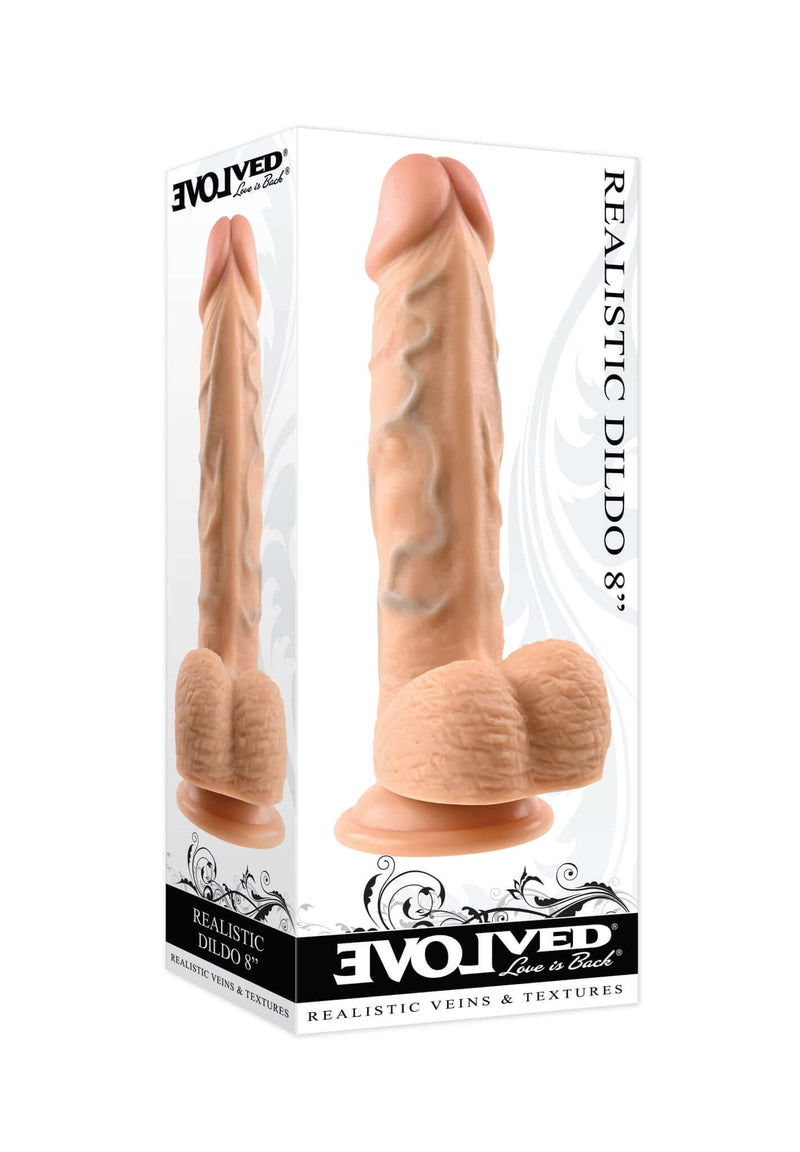 Evolved Novelties Realistic Dong 8 inches Light Skin Tone Beige at $44.99