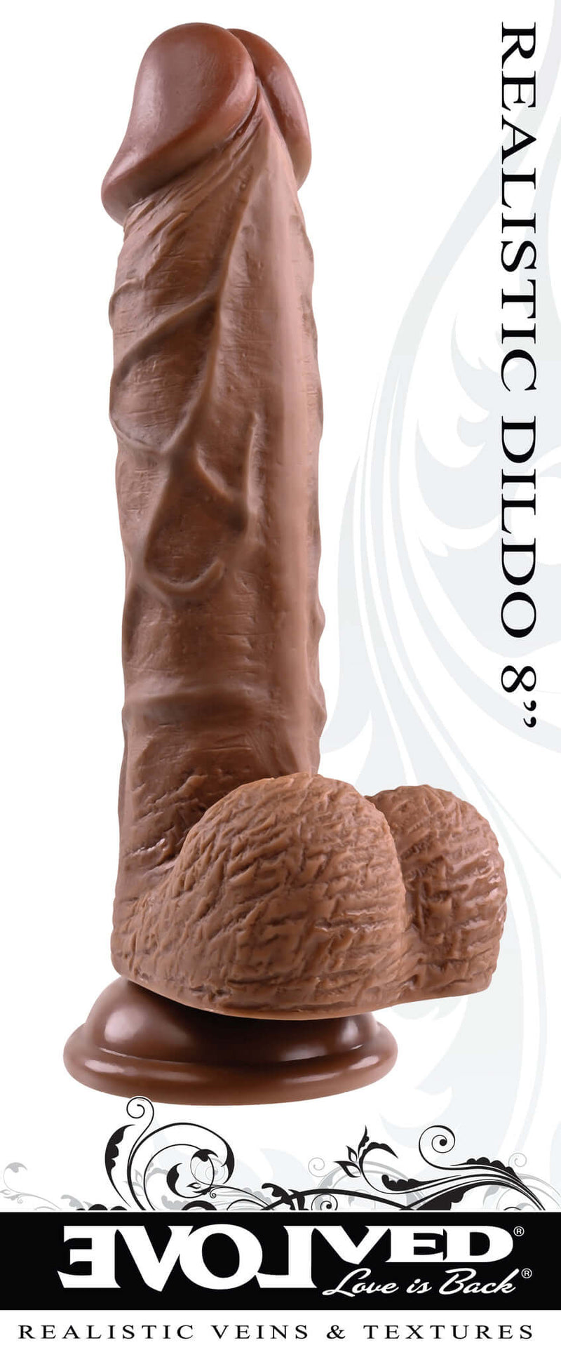 Evolved Novelties Realistic Dong 8 inches Dark at $44.99