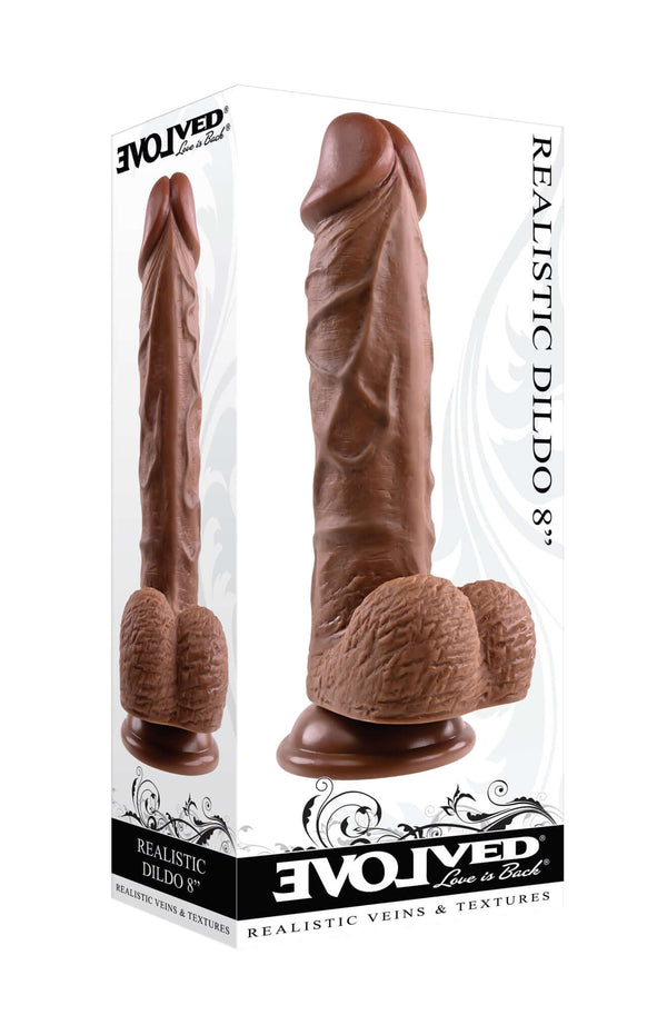 Evolved Novelties Realistic Dong 8 inches Dark at $44.99