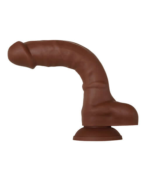 Evolved Novelties Real Supple Poseable Silicone 8.25 inches Dark Brown Dildo at $32.99