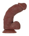 Evolved Novelties Real Supple Poseable Girthy 8.5 inches Dark Brown Dildo at $32.99