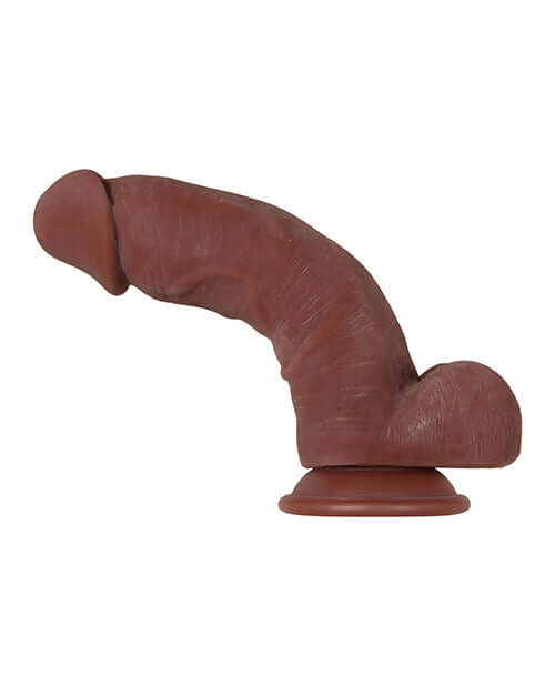 Evolved Novelties Real Supple Poseable Girthy 8.5 inches Dark Brown Dildo at $32.99