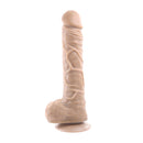 Poseable 10-inch Flexskin dildo with lifelike veins and textures, offering realistic sensations from Gender X by Evolved Novelties.