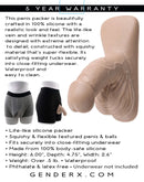 Gender X 4-Inch Silicone Packer showcasing realistic design and flexible, body-safe material for comfortable, everyday wear.