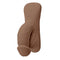 Gender X 4 inches packer dildo in dark skin tone with realistic veins and wrinkles crafted from body-safe TPE rubber.