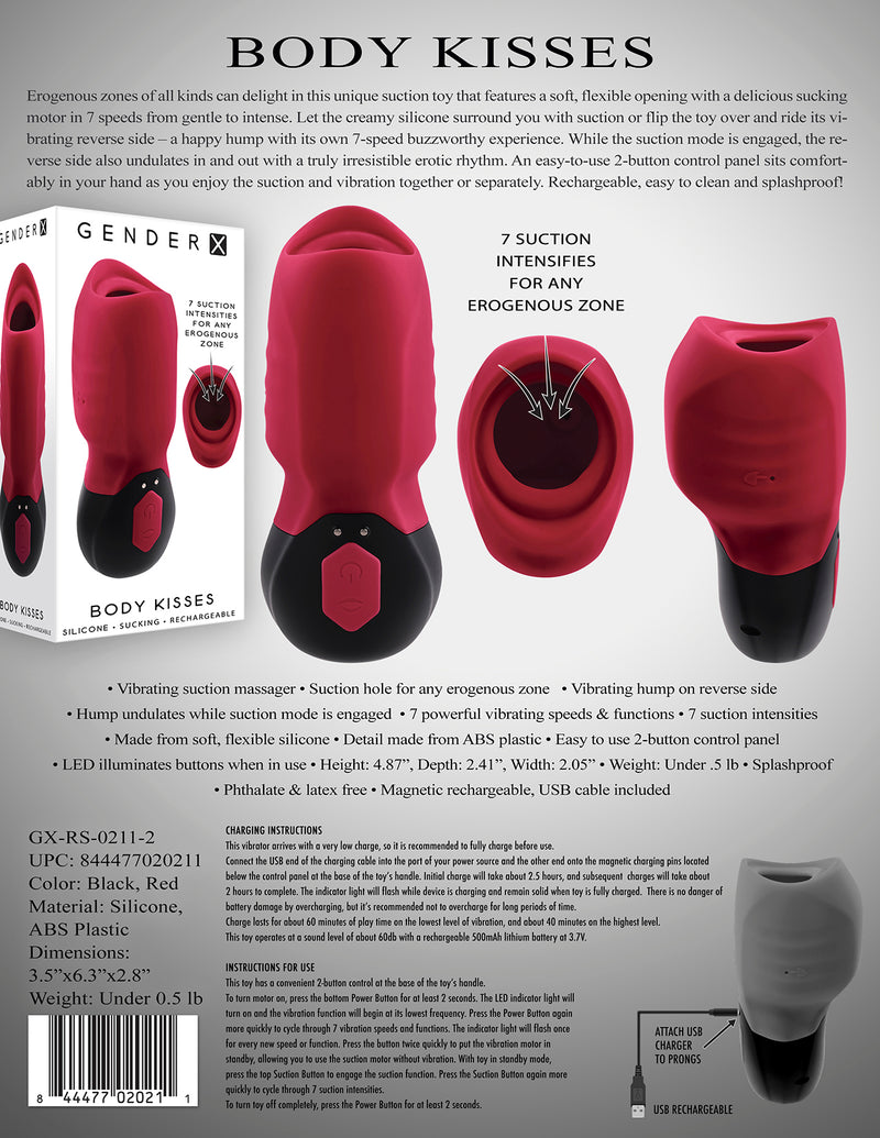 Evolved Novelties Gender X Body Kisses Vibrating Suction Massager at $79.99