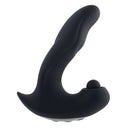 Gender X Mad Tapper shaft and ball massager with triple motor design in black