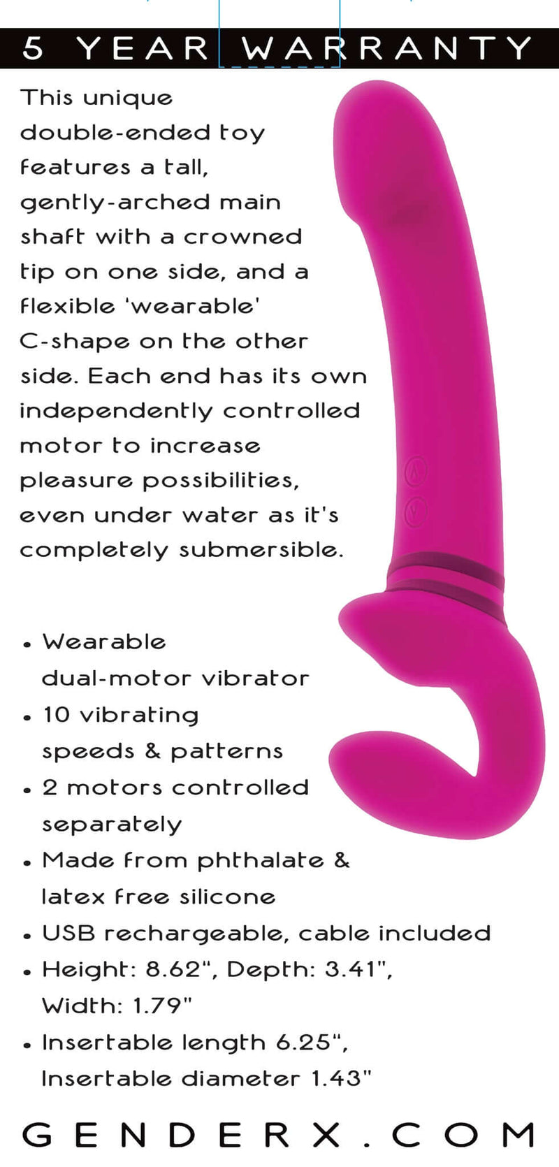 Gender X Sharing Is Caring Wearable Strapless Strap-On - Double Pleasu Gender X Sharing Is Caring Wearable Strapless Strap-On - Double Pleasu