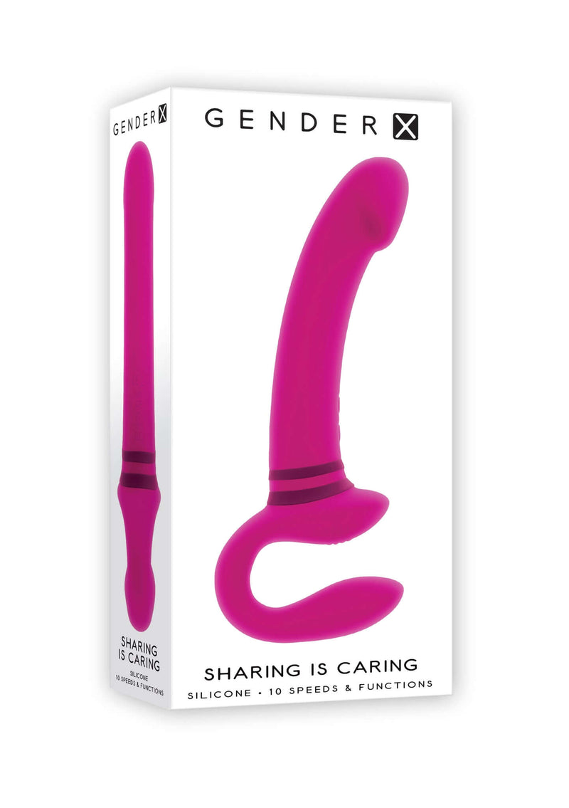 Gender X Sharing Is Caring Wearable Strapless Strap-On - Double Pleasu Gender X Sharing Is Caring Wearable Strapless Strap-On - Double Pleasu