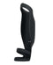 Black Gender X Rocketeer 9-speed vibrating penis enhancer with a triple-ring design by Evolved Novelties.