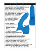 Evolved Novelties Gender X Flick It Tongue Blue Vibrator at $54.99