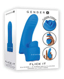 Evolved Novelties Gender X Flick It Tongue Blue Vibrator at $54.99