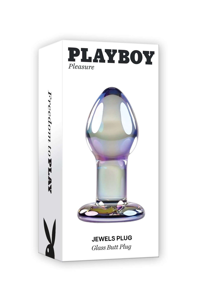 Playboy Jewels Glass Butt Plug Playboy Jewels Glass Butt Plug
