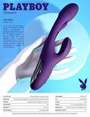 Playboy Pleasure The Thrill Rabbit Vibe from Evolved Novelties offering unique sensations and intense pleasure with a mid-shaft flapper.