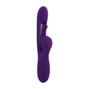 Purple Playboy Pleasure The Thrill Rabbit Vibe by Evolved Novelties with mid-shaft flapper for unique sensations and intense pleasure