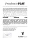 Product description and dimensions for Playboy Match Play dual vibrator, highlighting features and benefits for solo and couples play.